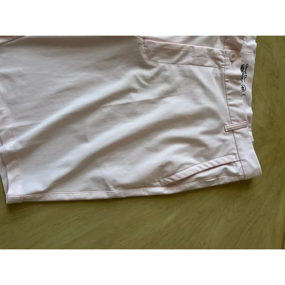 lot 2 straight down Golf Shorts mens 42 Pink & Navy Blue Preppy Stretch Casual